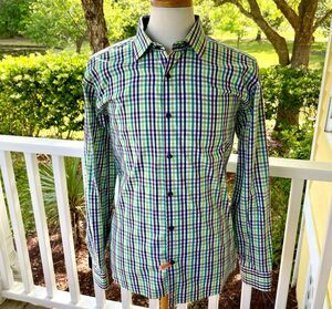 Simply Stitched Long Sleeve Micro-check dress shirt.